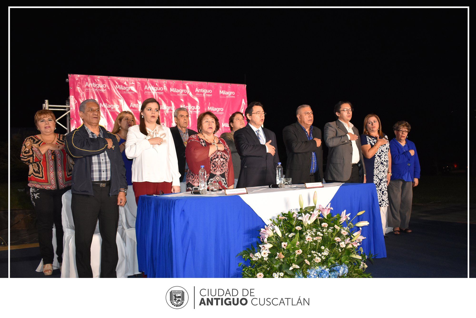 Alcaldía de Antiguo Cuscatlán inaugura instalación de luminarias LED