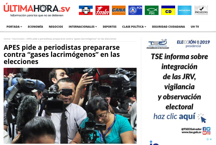 APES exige a medio "Última Hora Sv" no tergiversar información