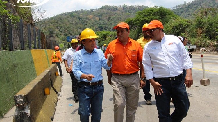 Últimas obras de mitigación en carretera a Los Chorros se realizaron en el año 2017