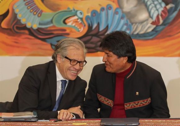 Secretario General de la OEA, avala cuarta reelección de Evo Morales y consolida 
su dictadura