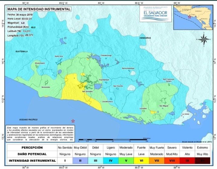 Terremoto de magnitud 6.8 sacude territorio nacional