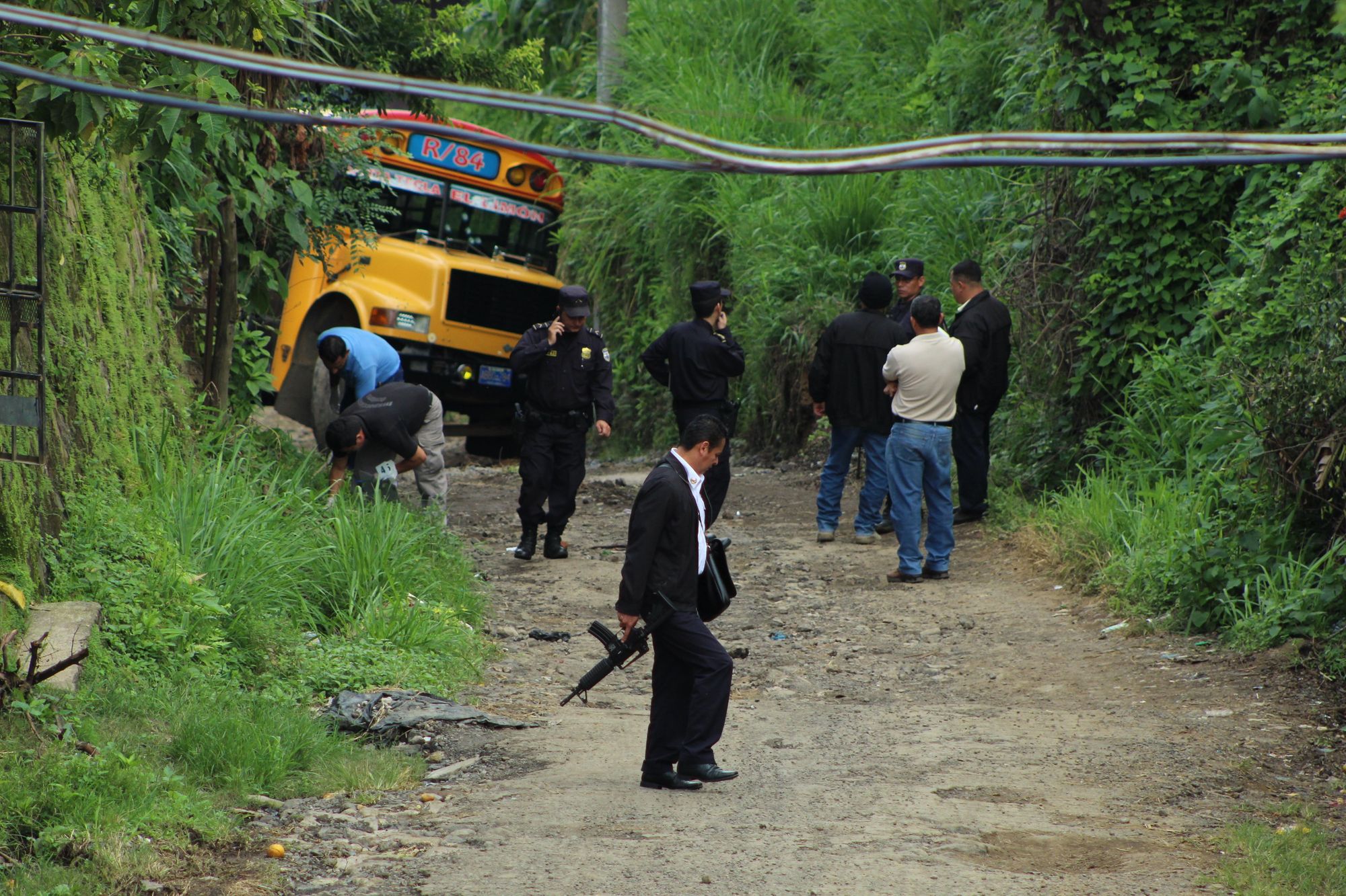 Pandilleros ametrallan bus en Comasagua