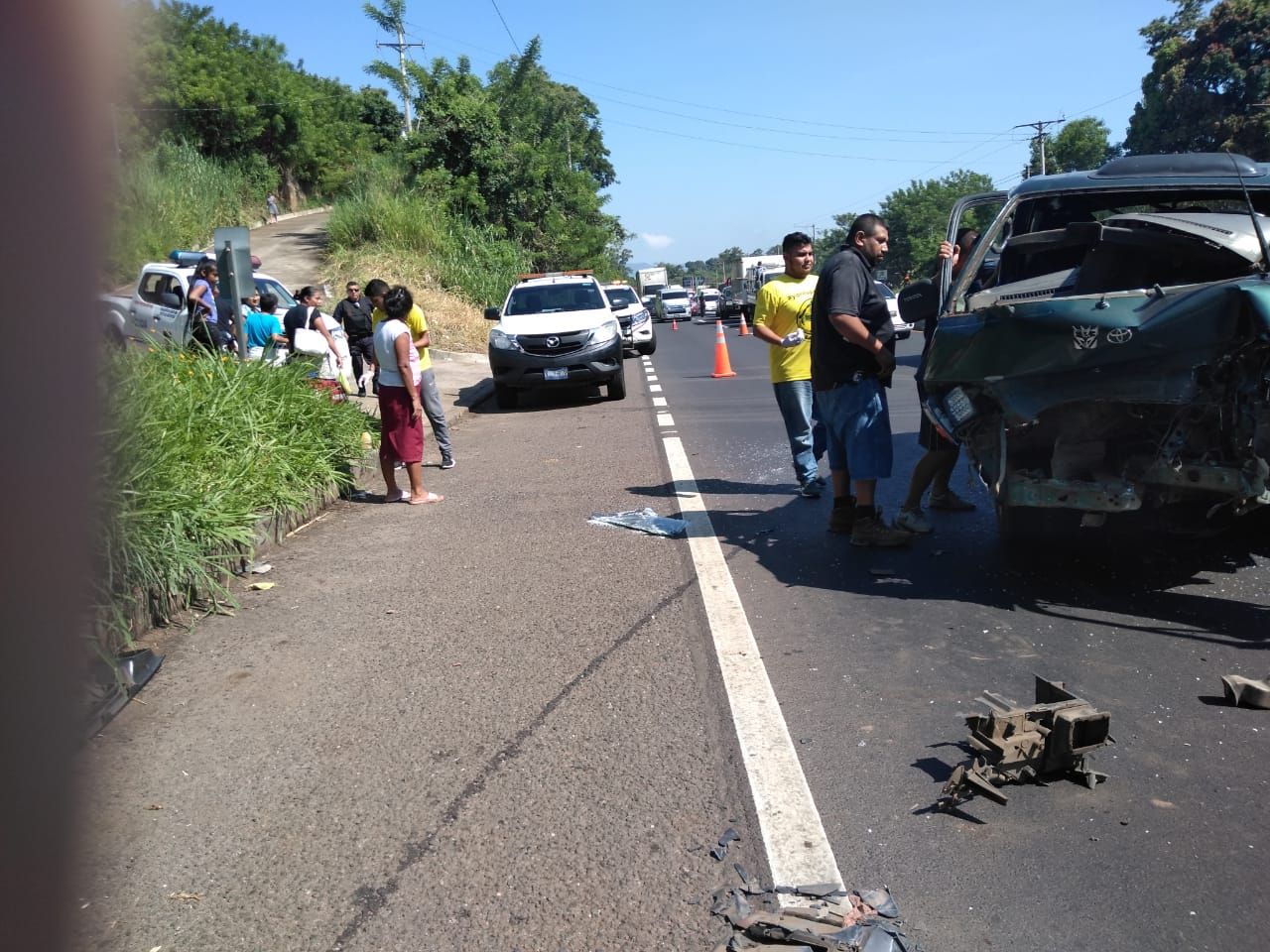 Alcaldesa de Santa Ana sufre accidente de tránsito en El Congo