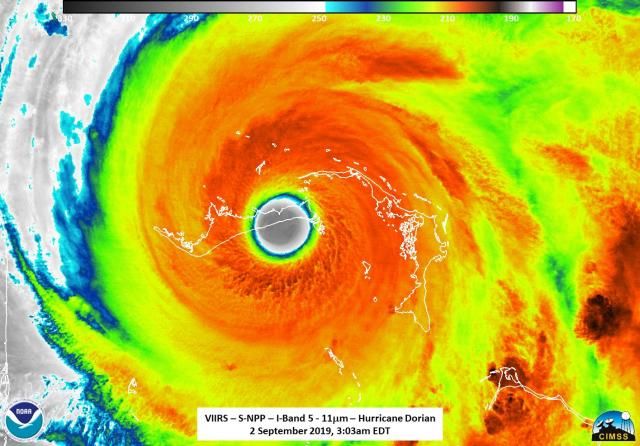 Estados Unidos ordenó la evacuación obligatoria de 1 millón de personas por el huracán Dorian