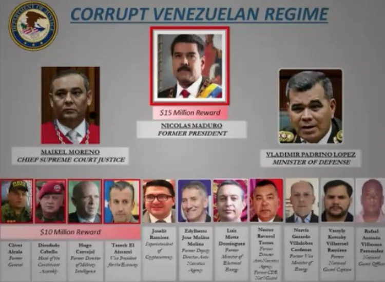 Estados Unidos acusó de narcoterrorismo a Maduro y ofreció $15 millones por datos que lleven a su captura