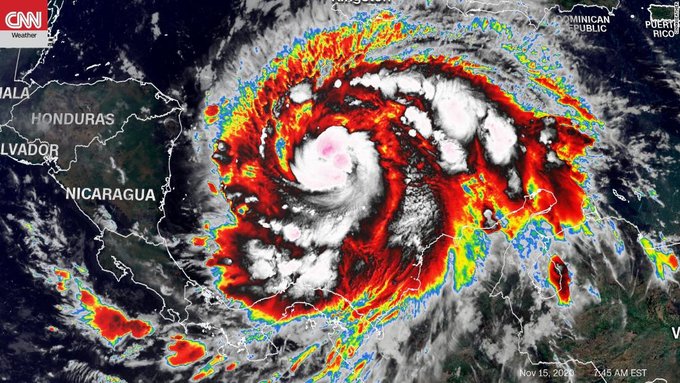 Poderoso huracán Iota sube a categoría 5 y se acerca a Centroamérica