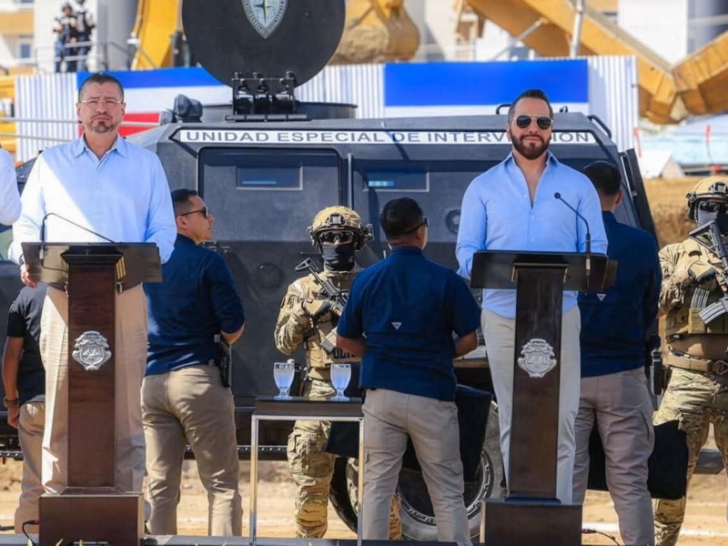 Nayib Bukele llega a Costa Rica para colocar la primera piedra de una cárcel de alta seguridad