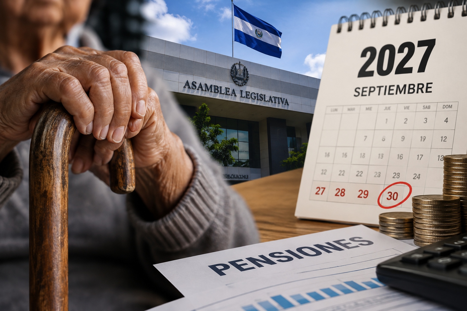 El Salvador pospone reforma de pensiones hasta septiembre de 2027