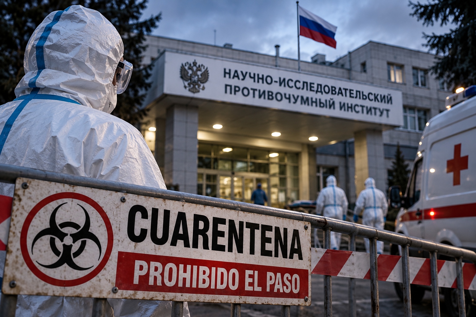 Hospital en Rusia entra en cuarentena tras misteriosa muerte de empleada de instituto que estudia la peste