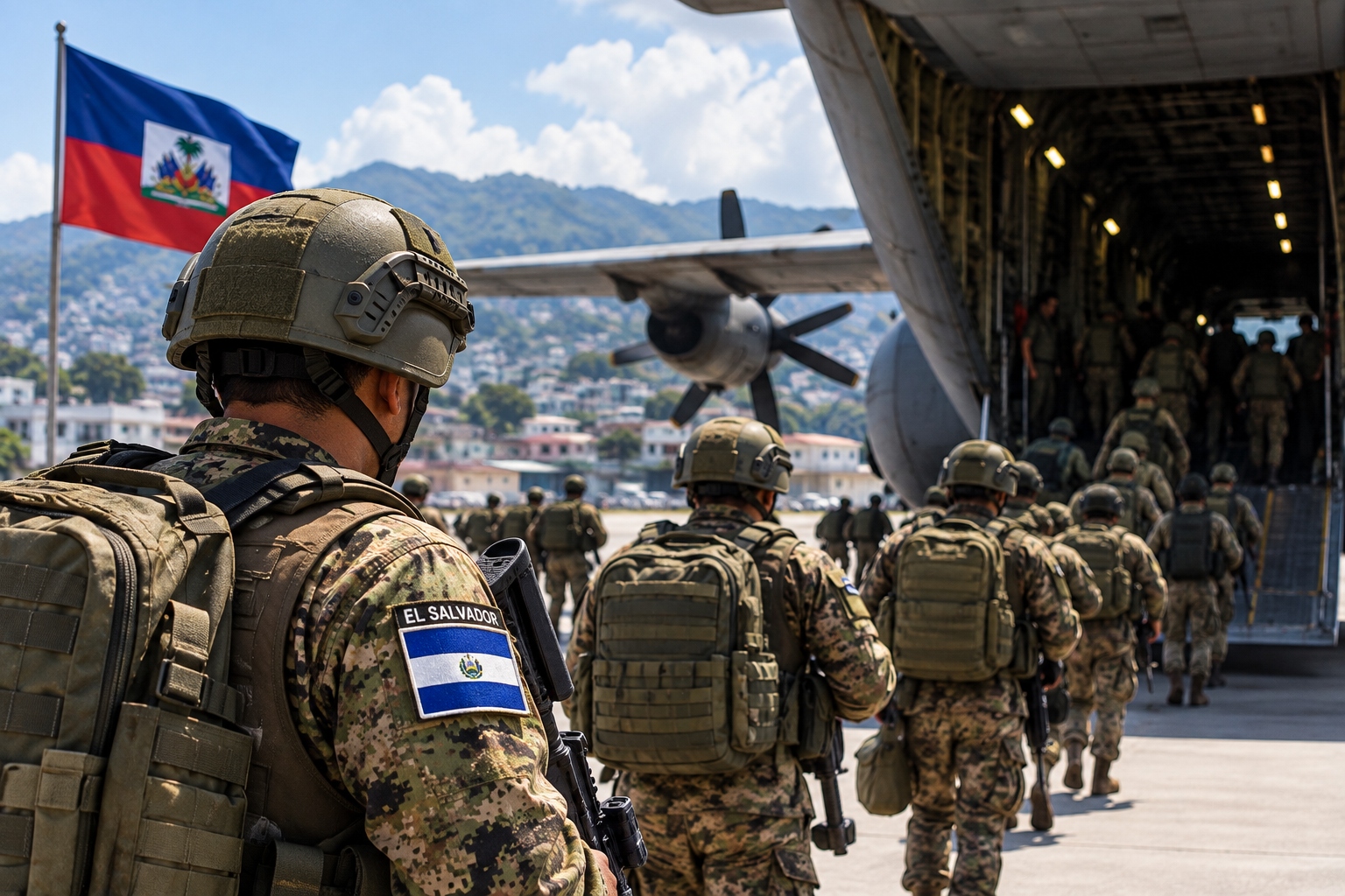 El Salvador habría desplegado unos 1,000 soldados en Haití, según agencias internacionales