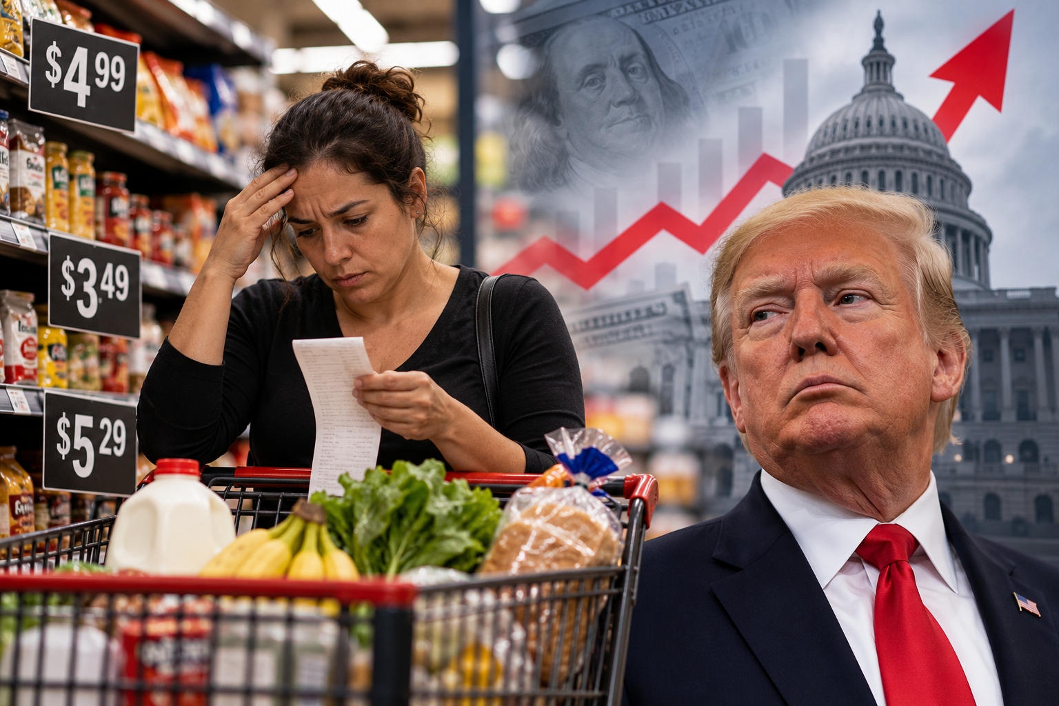 Alto costo de vida amenaza con pasar factura a Trump en las elecciones legislativas