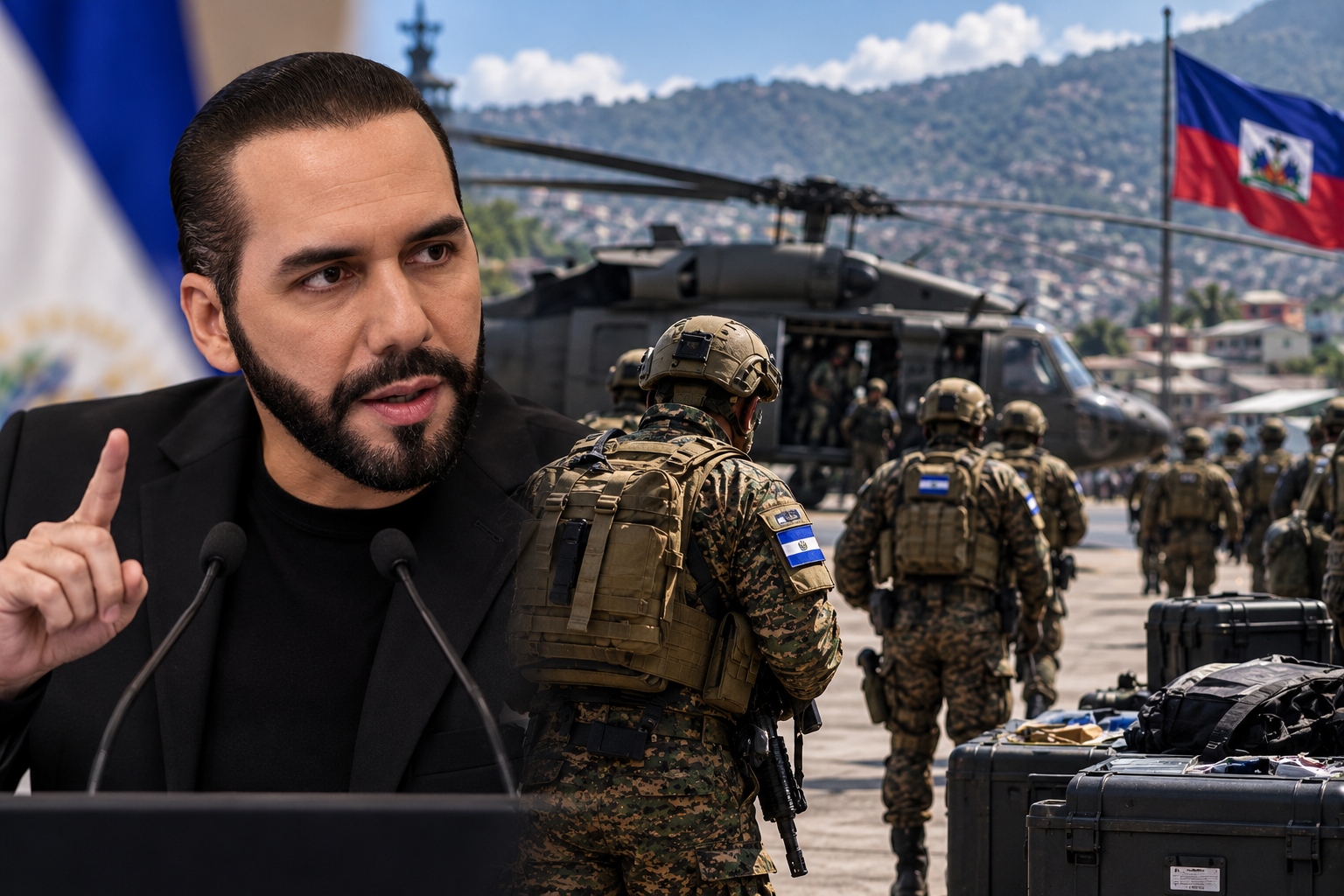 Bukele asegura que El Salvador cubre el 90% de los gastos del operativo de rescate en Haití